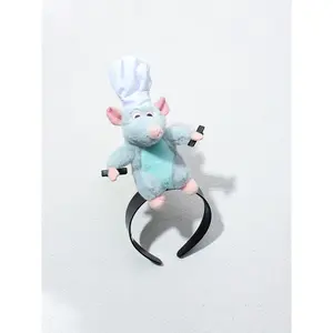 Soft Fluffy Cartoon Mouse Plush Headband, Headbands for Women, Fashion Hair Accessory for Holiday Parties & Daily Wear Festive Decoration