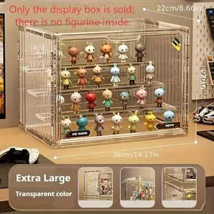 Large-capacity layered storage rack - Multi-layer detachable partition design, suitable for blind boxes, anime characters, figurines, etc. | Durable transparent collection storage box