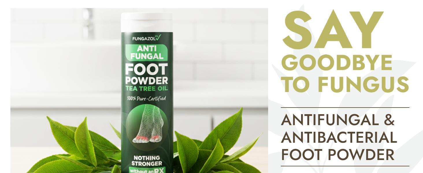 Antifungal Foot Powder with Miconazole Nitrate 2% & Tea Tree Oil | Athletes Foot Treatment for Itchy Skin & Odor Control | Prevents Reinfection | Fast-Drying Powder | Pack of 3 Antifungal Foot Powder with Miconazole Nitrate 2% & Tea Tree Oil | Athletes Foot Treatment for Itchy Skin & Odor Control | Prevents Reinfection | Fast-Drying Powder | Pack of 3