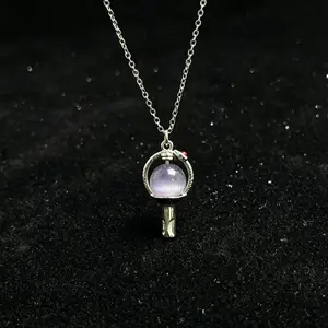 KPop Light Stick Pendant Necklace – Fan Support Jewelry, ARMY Inspired Choker, Cute Collarbone Chain Gift