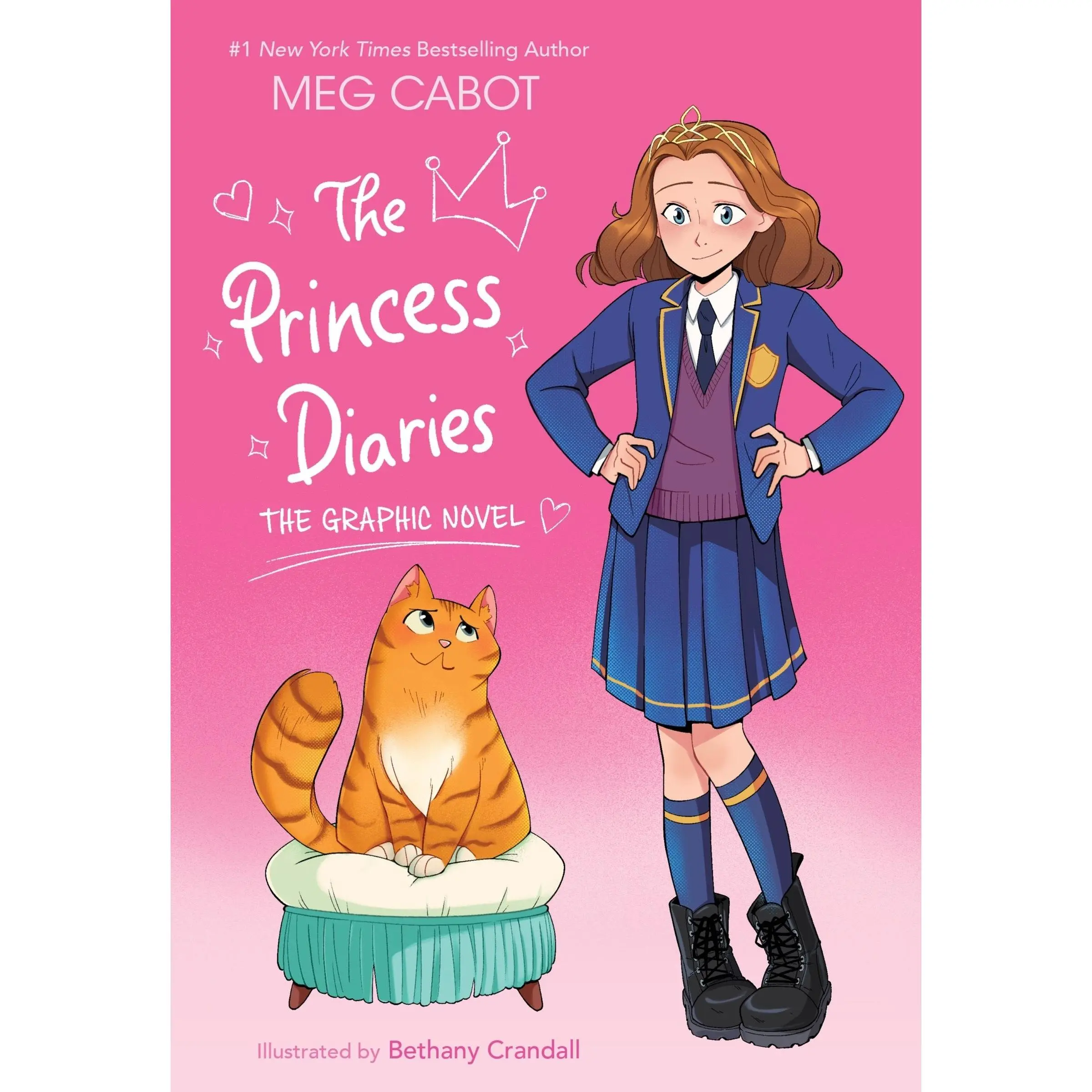 The Princess Diaries: The Graphic Novel (Princess Diaries: Volume Number 1) by Meg Cabot||Bethany Crandall [Paperback Book]