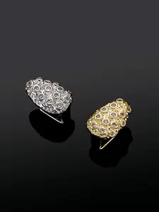 1pc Top Grillz, 14k Copper, Hip Hop Fashion, Halloween Pattern, Embedded Zircon, Unisex Rap Style Dental Jewelry