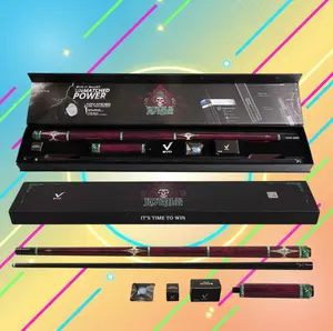 EVO ROYALE Maxbing Edition – Garnet Crest Luxury Pool Cue | Premium Glassfiber Shaft, Carbon-Reinforced Butt, Elite Control & Peak Power | Complete Player Kit with 6" Extension, TIME 3 Tip, Glove, Chalk