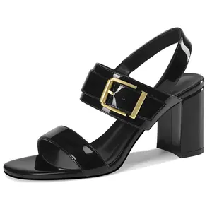 Womens Sandals High Heels Chunky Comfortable Strappy Buckle Ankle Strap Pumps Open Toe Dress Bridal Party Prom Wedding Shoes