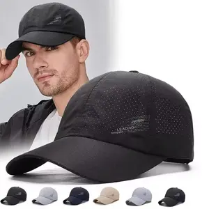 Summer Outdoor Sports Quick-Drying Baseball Cap, Adjustable Unisex Sun Hat for Men and Women, Golf Fishing Casual Headwear
