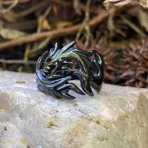 Black Fire Dragon Ring