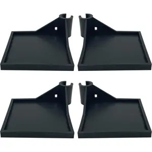 4 Count Grow Tent Corner Shelf,16 mm Grow Tent Accessories,White Grow Tent Shelves for Place The Hygrometer Camera and Planting Equipment