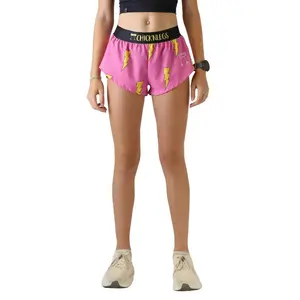 CHICKNLEGS Pink Bolts 1.5" Split Shorts