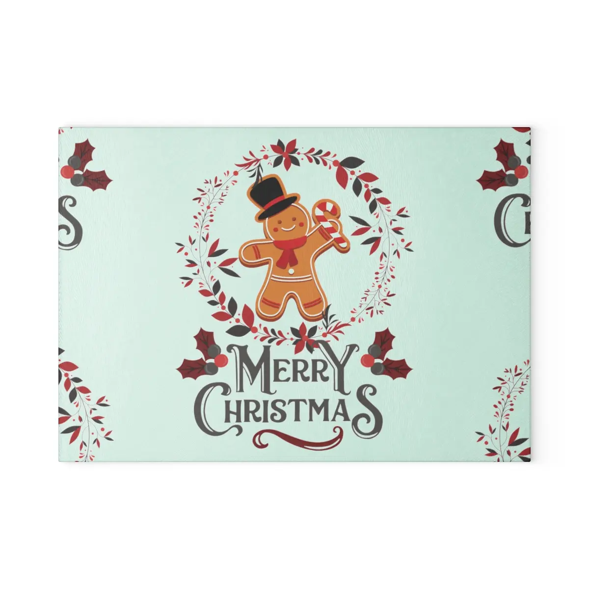 Christmas Glass Cutting Board