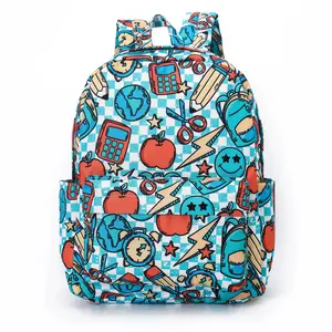 Back to school apple print Kids backpack