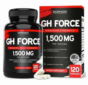 HGH Supplements for Men & Women (120 Count) 1500mg Support Muscle Growth & Healthy Levels of Human Growth Hormone - Promote Healthy Muscle & Recovery For Men Post Workout Supplement - USA Made
