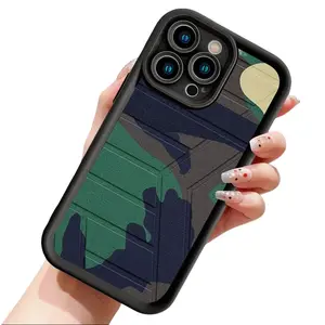 Cool Trendy Tactical Camo Design Phone Case for iPhone 17 16 15 14 Pro Max 13 12 11 XR XS Plus Air | Slim Shockproof Anti Scratch TPU Protective Cover | Military Camouflage Tactical Phone Accessory