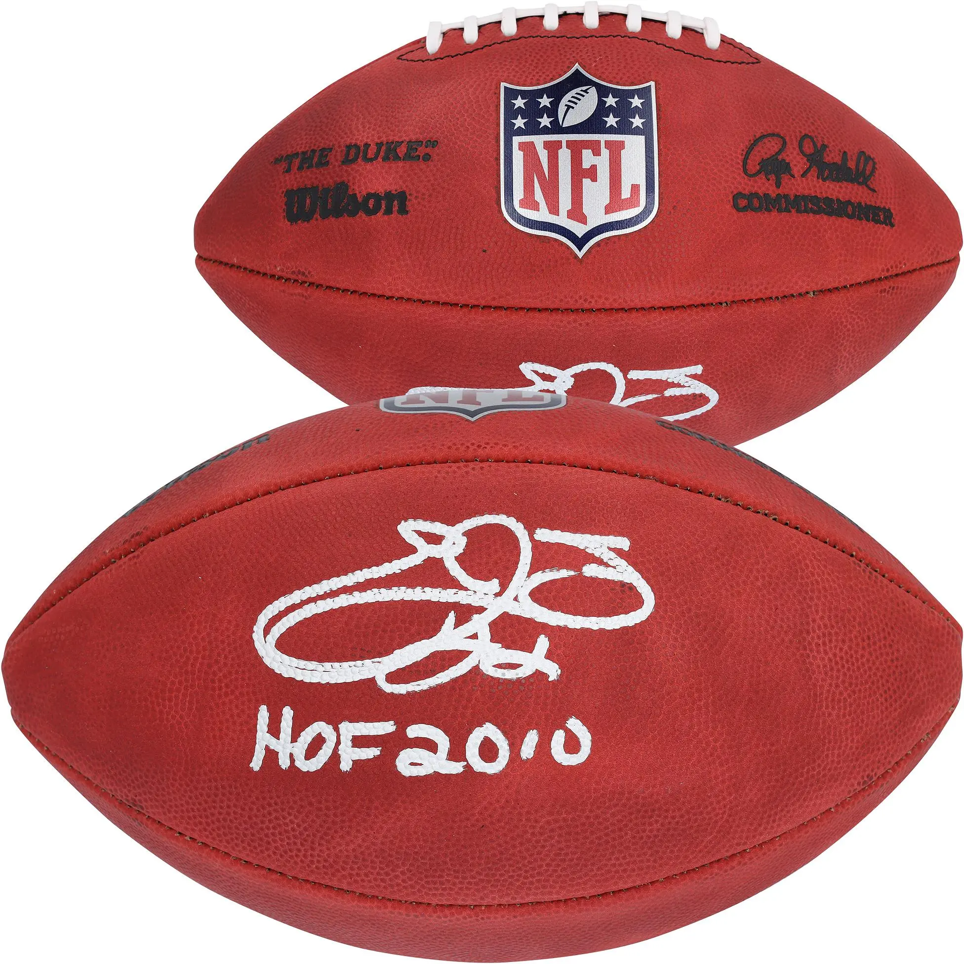 Emmitt Smith Dallas Cowboys Autographed Duke Full Color Football with "HOF 2010" Inscription - Fanatics Authentic Certified