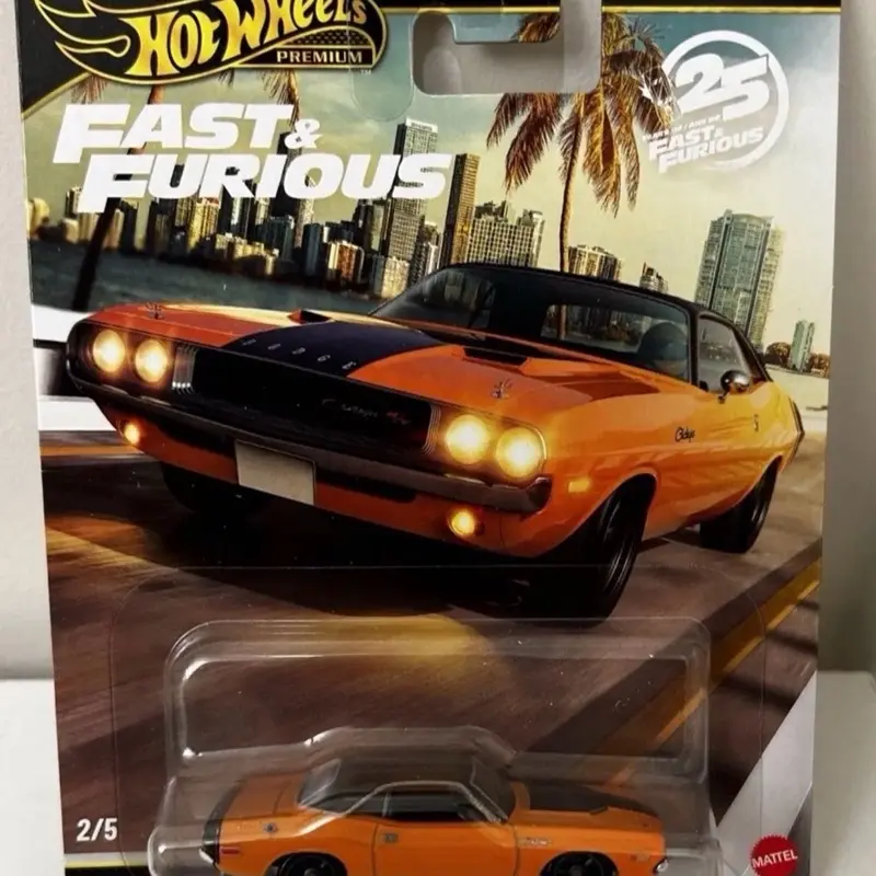 Hot Wheels 1:64 Fast & Furious 1970 Dodge Challenger R/T Orange