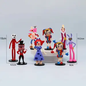 8PCS-THE AMAZING DIGITAL CIRCUS Model Toy,Hobbies Cartoon Art Accessories,Reward Anime Gifts For Children, Cartoon Decoration