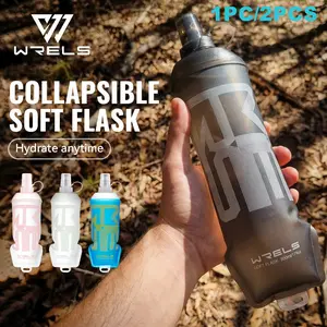 Portable Foldable Water Bottle Set, Soft Silicone Leak-Proof Mouthpiece, Available in 250ML/350ML/500ML Sizes, Durable Tpu Material