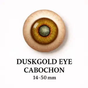 Duskgold Eye - Glass cabochon 14-50 mm