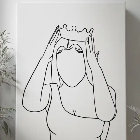 DTF Transfer Outline - Press & Paint Outline, Color your own DTF Print -  Queen - Princess - Coloring Activity - Sip and Paint Party - Coloring Paint Print Shortsleeve Mama