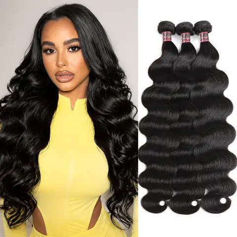 Uwigs Body/Straight Wave Hair Bundles Raw Hair Bundles 100g/pc Human Hair Weave 1 3 4 bundles