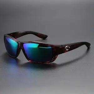 Costa Del Mar Matte Black Polarized Sunglasses 580G Lens Outdoor Water Sports Beach Fashion Glasses
