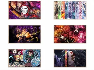 Demon Slayer Poster,Minimalist Anime Anime Manga Wall Art Prints for Bedroom Office Home Room Decor Anime Room Decor Aesthetic Otaku Room Decor