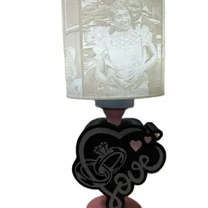 Personalized Photo Lampshade  | Custom 3D Lithophane Gift | Unique LED Keepsake
