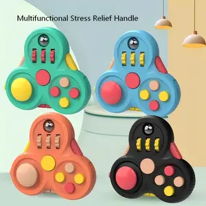 Multifunctional Stress Relief Fidget Pad, Colorful Handle, Anxiety Relief Toy, Creative Finger Cube, Ultimate Relaxation Tool