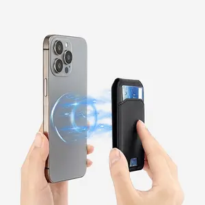 Multifunctional Magnetic Card Holder for iPhone 12-17 Series, Portable Credit Card Storage, Holds 3-4 Cards, Easy to Carry