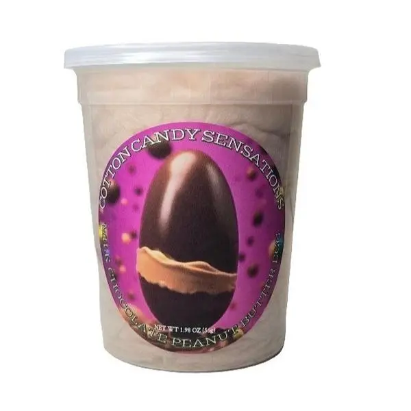 Milk Chocolate Peanut Butter Egg Gourmet Cotton Candy - Cotton Candy Sensations 200+ Flavors - Party Favors