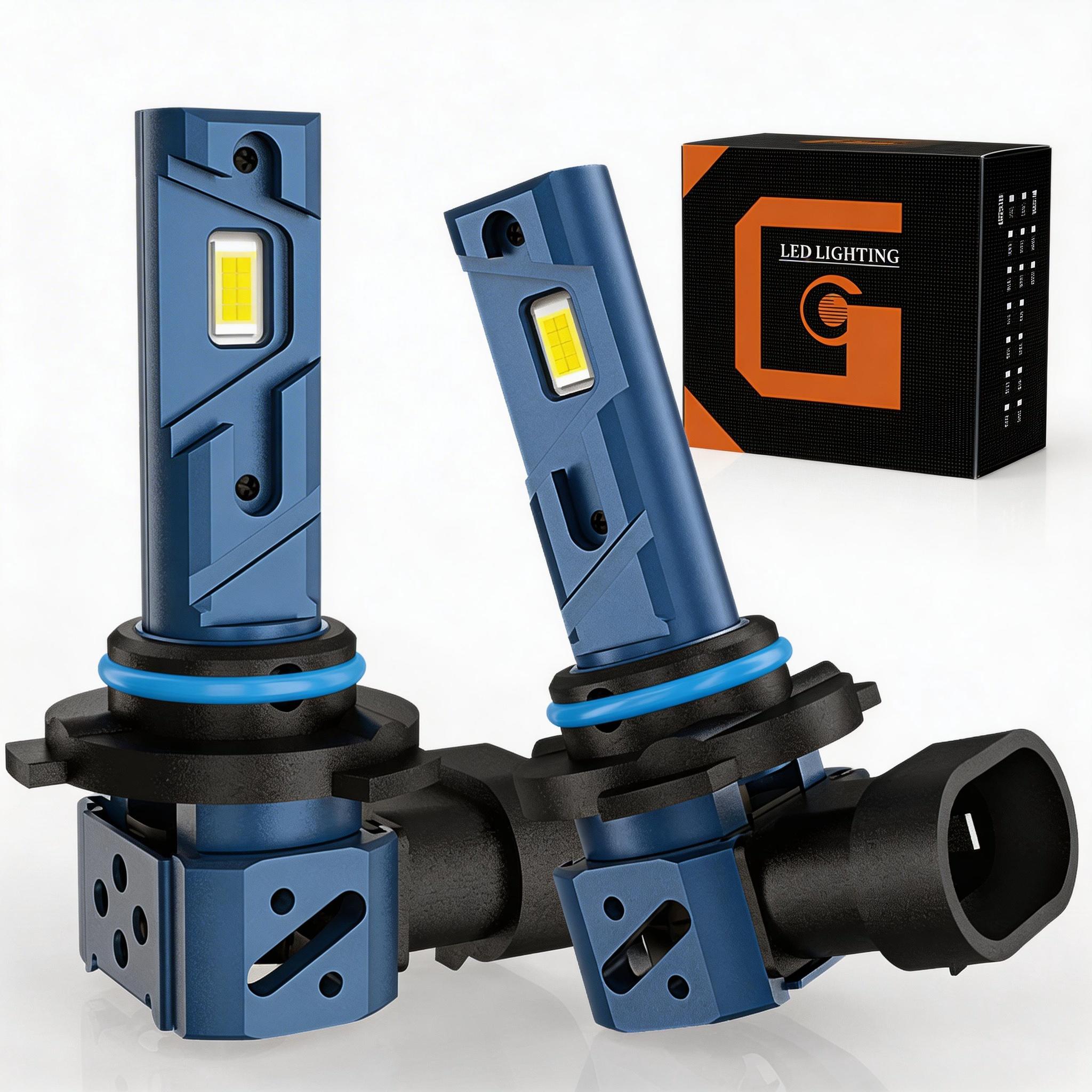 All-New Upgrade No glare/cutoff 9005/H8/H7/9006/White LED Headlight Kit 32000LM 800% Bright with Cooling Fan 6000K Cool White Plug 【Check the image to confirm your model】