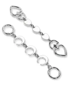 Heart & Moon Design Purse Chain Extender, Novelty Bag Extender Chain, Purse Strap Extenders for Women & Girls, Bag Charm Accessories