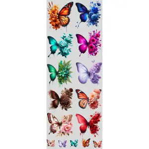 Butterfly DTF Transfers Gang Sheet 22” wide x 60” long DIY Direct to Film T Shirt Transfers