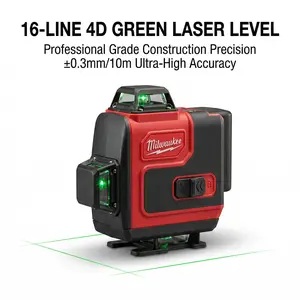Milwaukee 16-Line Cross Laser Level for Professional Use