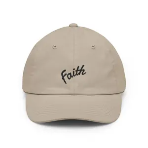 Faith Script Cap | Embroidered Faith Baseball Hat 100% cotton