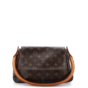 Pre-owned Louis Vuitton Canvas Coated Top Handle Bags Looping Handbag Monogram Canvas Mini by Rebag