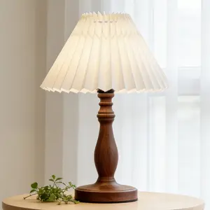 Modern LED Table Lamp, Vintage Cloth Shade Soft Light, Nordic European Italian Style, Bedroom Living Room Reading Desk Lamp, Decorative Lamp