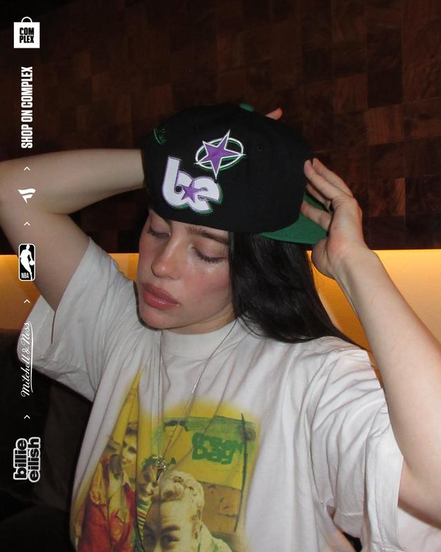 Mitchell & Ness x Billie Eilish Boston Celtics NBA B.E. Patch Snapback