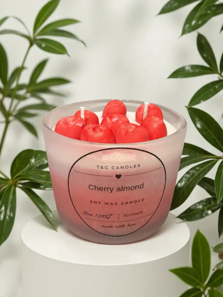 12oz cherry almond candle