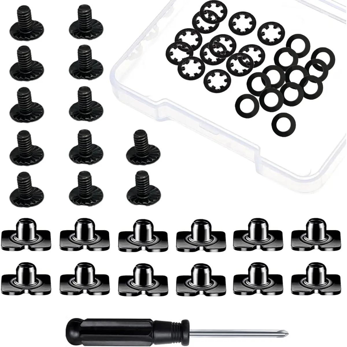 Football Back Plate Hardware - Screws, Nuts, Washers, Gaskets & Chicago Screws for Adult & Youth Football Backplates