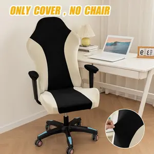 1 Seater Stretchable Gaming Chair Covers, Office Chair Cover, Removable Washable Computer Office Chair Cover for Gaming Chair
