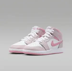 Jordan 1 Mid Pearl Pink White (GS) KID/WMNS DQ8423-600 New
