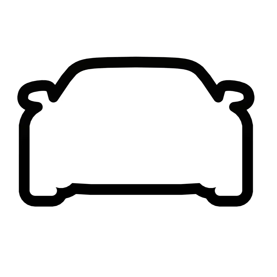 Car Front View Cookie Cutter - Sports Car Cupcake Topper - First Car Fondant Cutter - Car Cookie Cutter - Car Head On Cookie Cutter