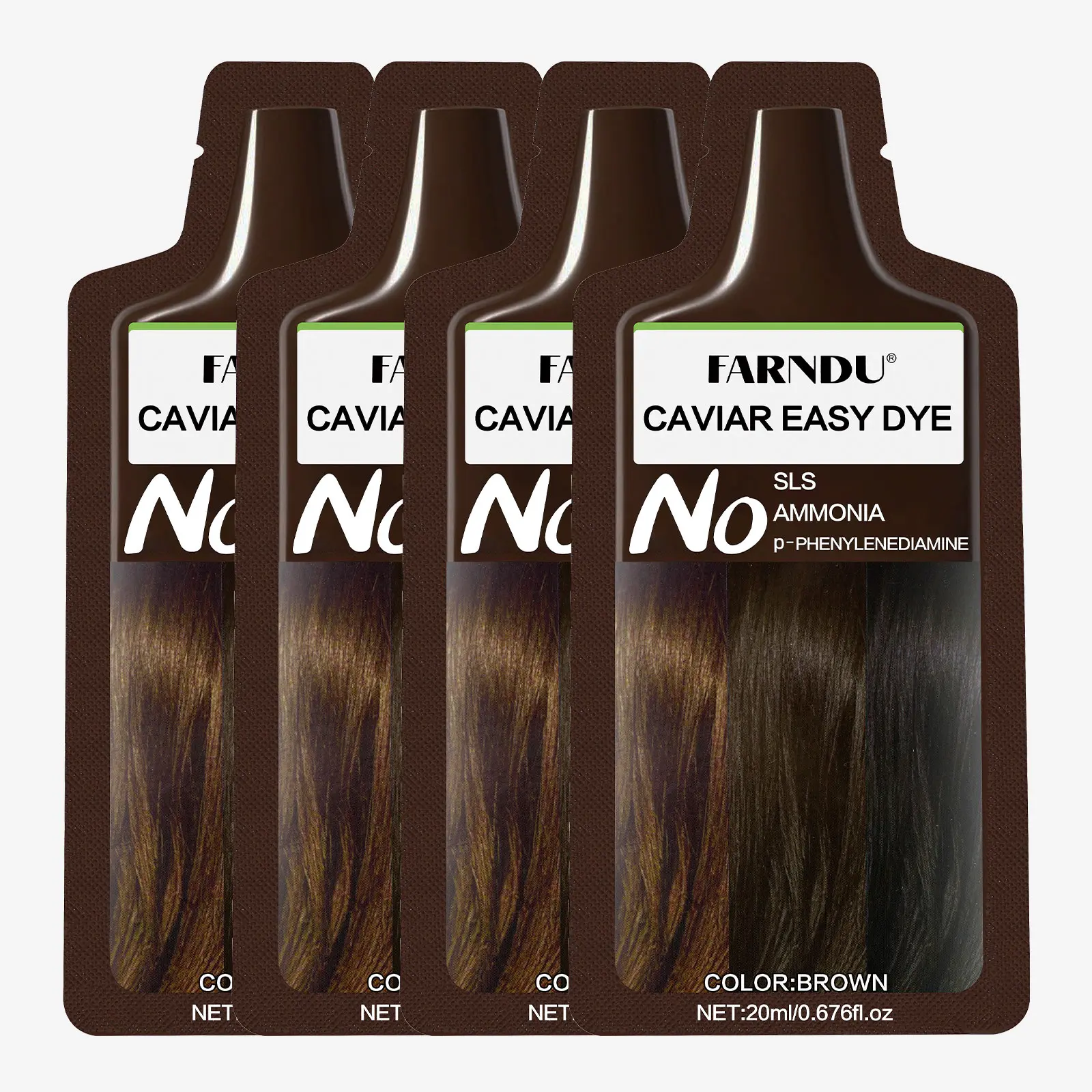 Brown - 4 Bags(2.71 fl.oz)