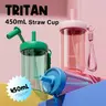COMOBEBE 15oz (450ml) Leakproof Straw Sippy Cup for Active Toddlers - BPA-Free Tritan Toddler Cup with Food-Grade Straw, Strap, Cap, Lid - Dishwasher-Safe Hydration Bottle for Home, Travel