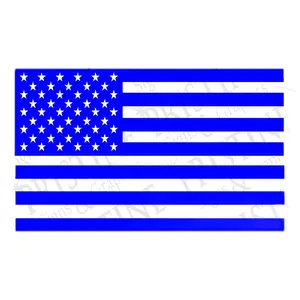 American Flag 6.5" x 4" Vinyl Decal by Pristine Graphics Decor Smooth Stickers Stars