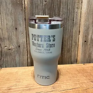 Potter’s Western Store 30oz Tumbler | RTIC Insulated Cup (Hot & Cold)