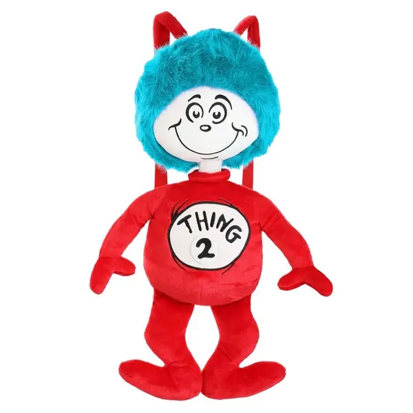 Dr. Seuss Thing 1 & 2 Soft Plush Backpack
