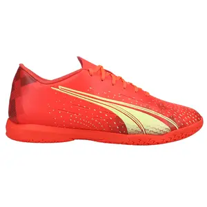 PUMA Mens Ultra Play Indoor Soccer Cleats Indoor - Red