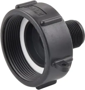 250 Gallon IBC Water tote Hose Adapter,  Grade IBC Drain Adapter,Water Hose Male Adapter for Garden Hose,2" Fine Thread X 3/4" Male G Hose