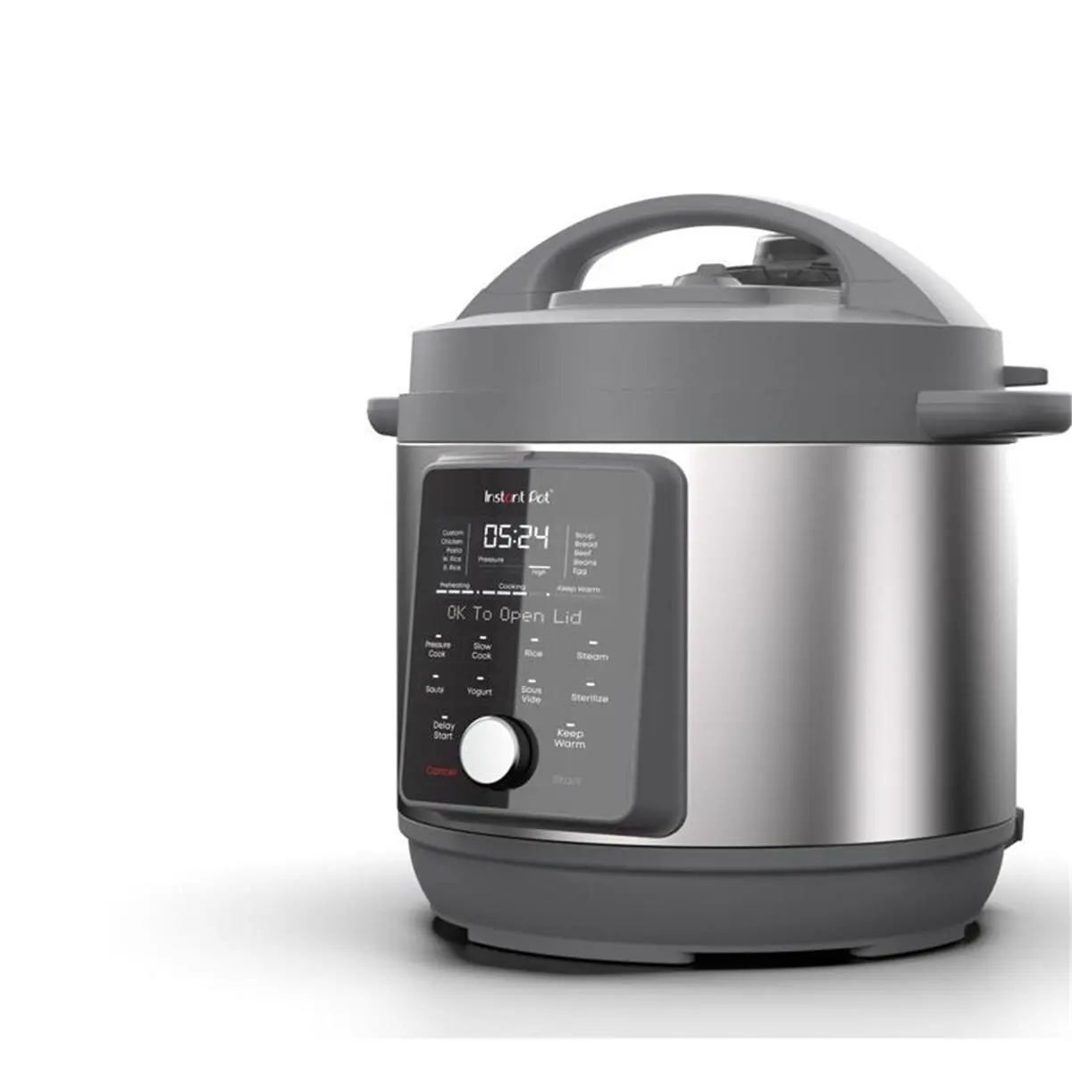 Instant Pot Duo Plus 6026920 6 qt. Stainless Steel Programmable Digital Pressure Cooker, Black & Silver, Programmable Pressure Cookers, One-Pot Pressure Cookers